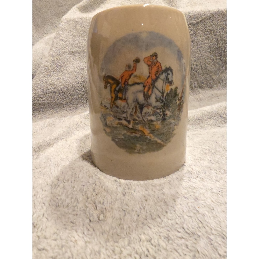Redcoat Horses Teleflora Mug‎ Stein 5 1/4" Grey KS Taiwan